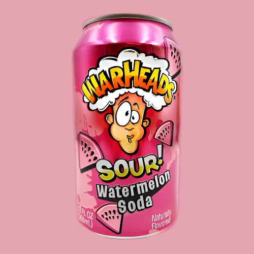 Warheads Sour Watermelon Soda 12 fl oz (Rare American)