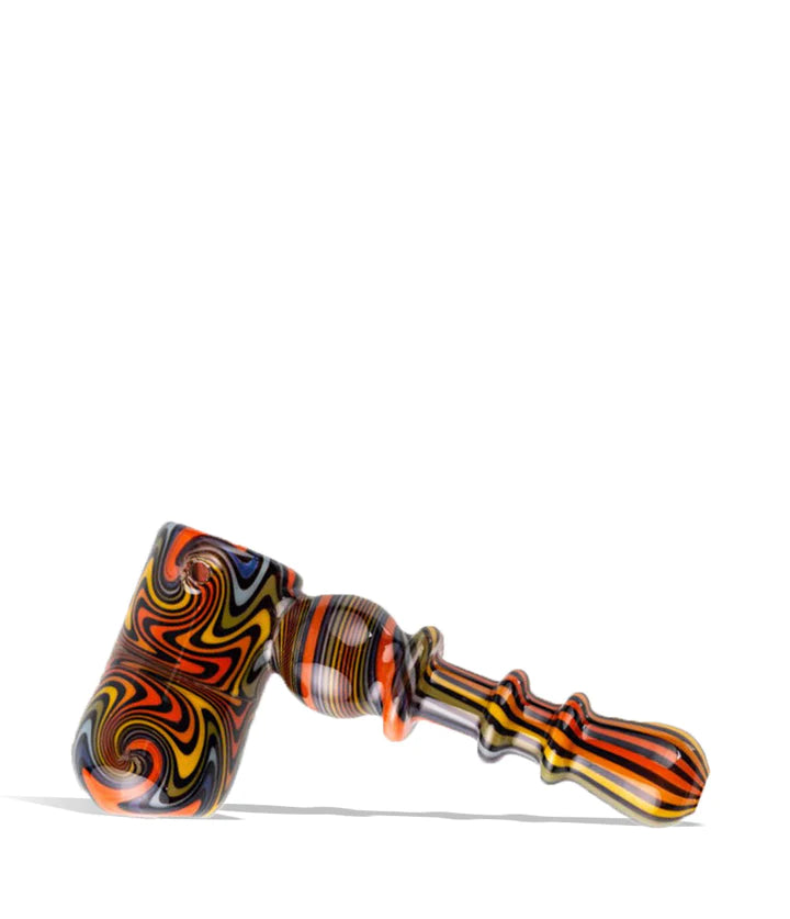 STOKES 5 INCH GLASS BUBBLER HAND PIPE - Volcanic Ash