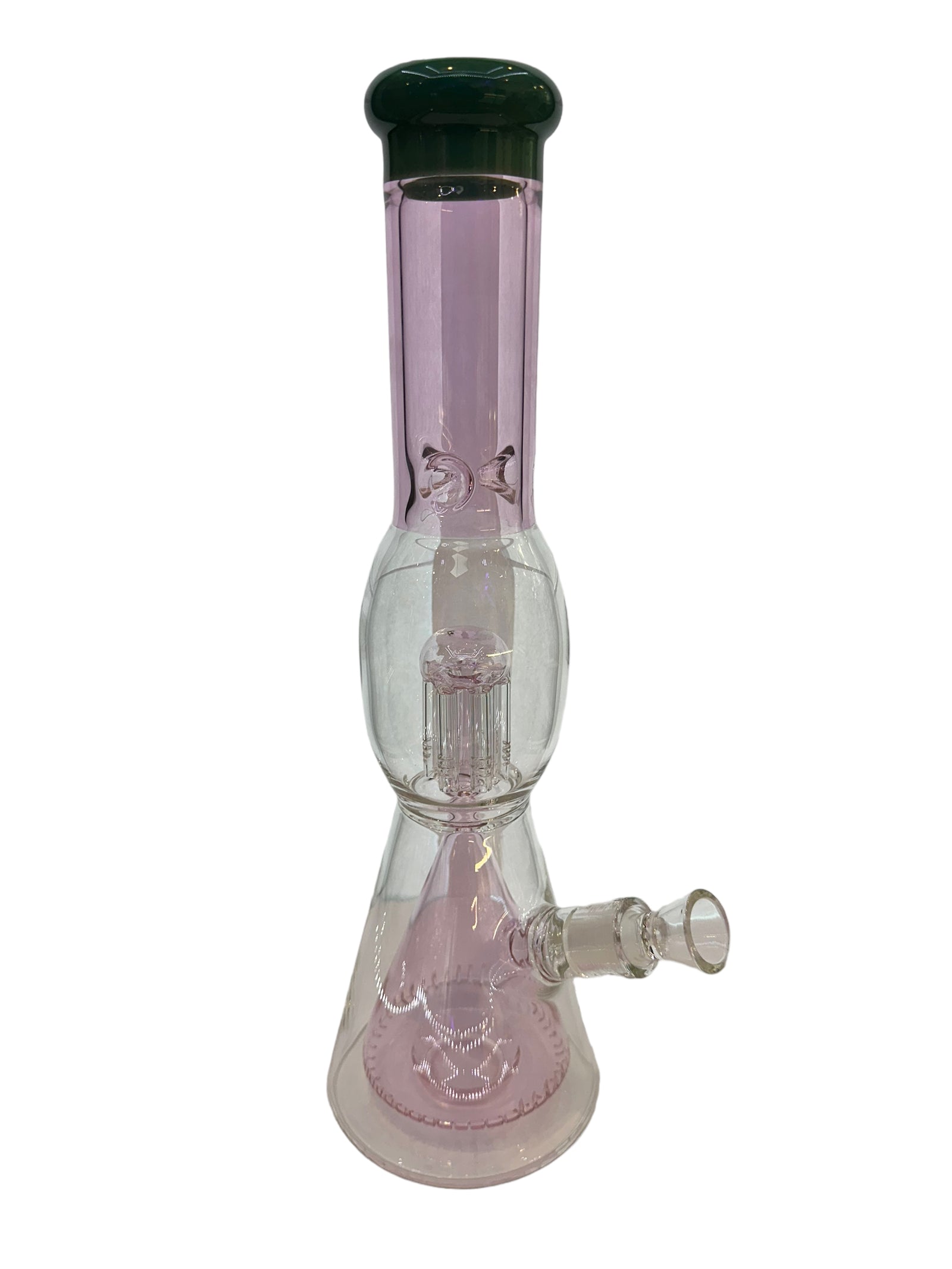 Cone Beaker With Built In Downstem - Green
