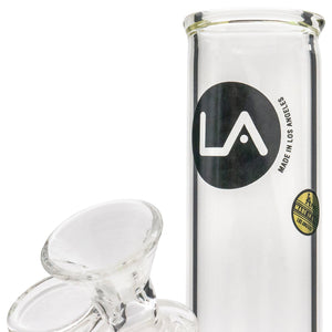 LA Pipes 8" Straight Bong with Ice Pinch (ONLINE ONLY)