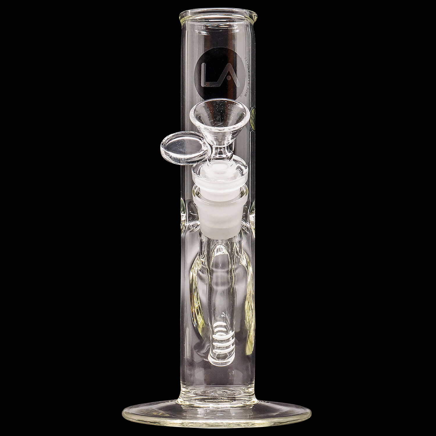 LA Pipes 8" Straight Bong with Ice Pinch (ONLINE ONLY)