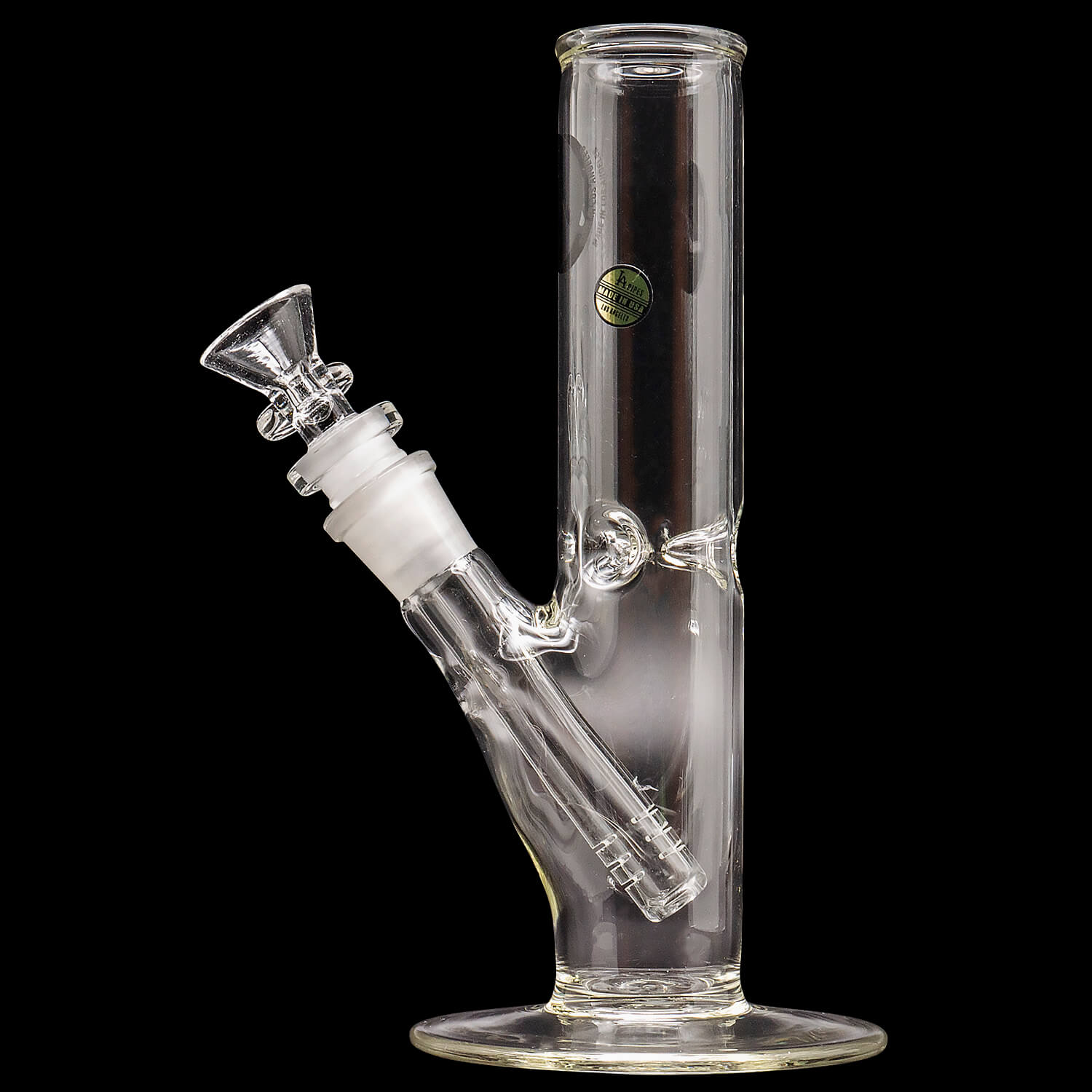 LA Pipes 8" Straight Bong with Ice Pinch (ONLINE ONLY)
