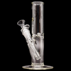LA Pipes 8" Straight Bong with Ice Pinch (ONLINE ONLY)