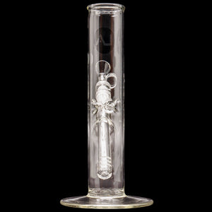 LA Pipes 8" Straight Bong with Ice Pinch (ONLINE ONLY)