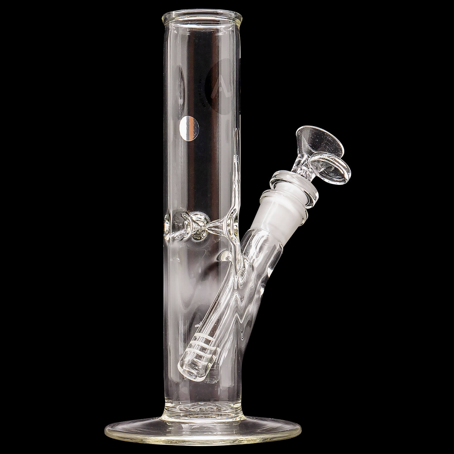 LA Pipes 8" Straight Bong with Ice Pinch (ONLINE ONLY)