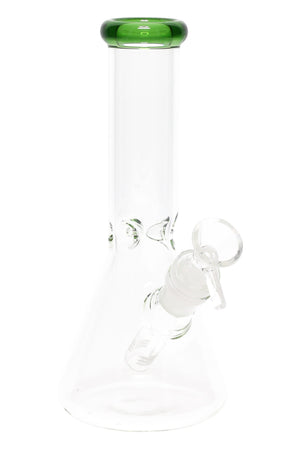 Colored Rim Glass Beaker Bong “Pastel Pour” – 8″ (ONLINE ONLY)
