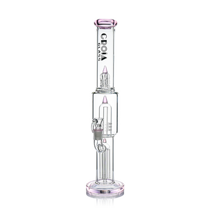 16" Triple Rocket-Perc Scientific Glass Bong | Croia Glass (ONLINE ONLY)