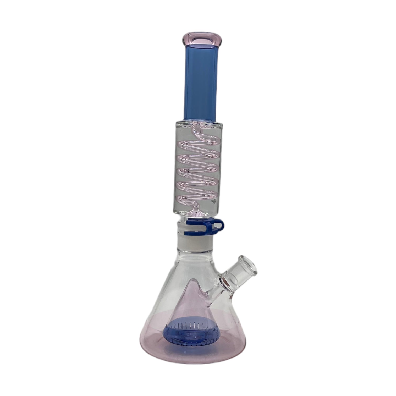 15" Glycerin Coil Color Beaker - Blue