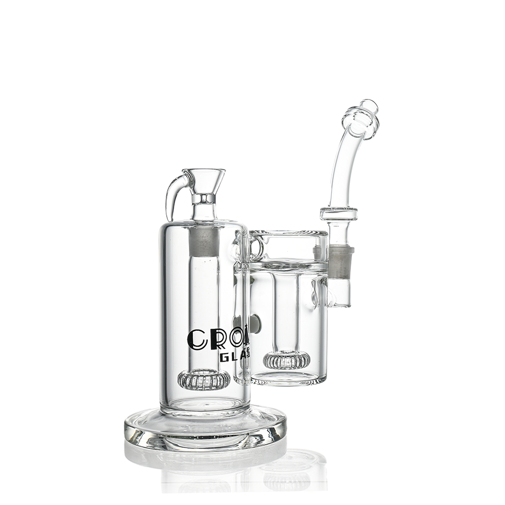 10" Dual-Chamber External Recycler Bong | Croia Glass (ONLINE ONLY)