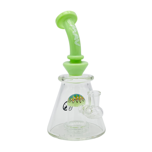 7" Wig Wag UFO Pyramid Water Pipe - White