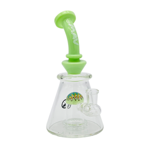 7" Wig Wag UFO Pyramid Water Pipe - Slyme