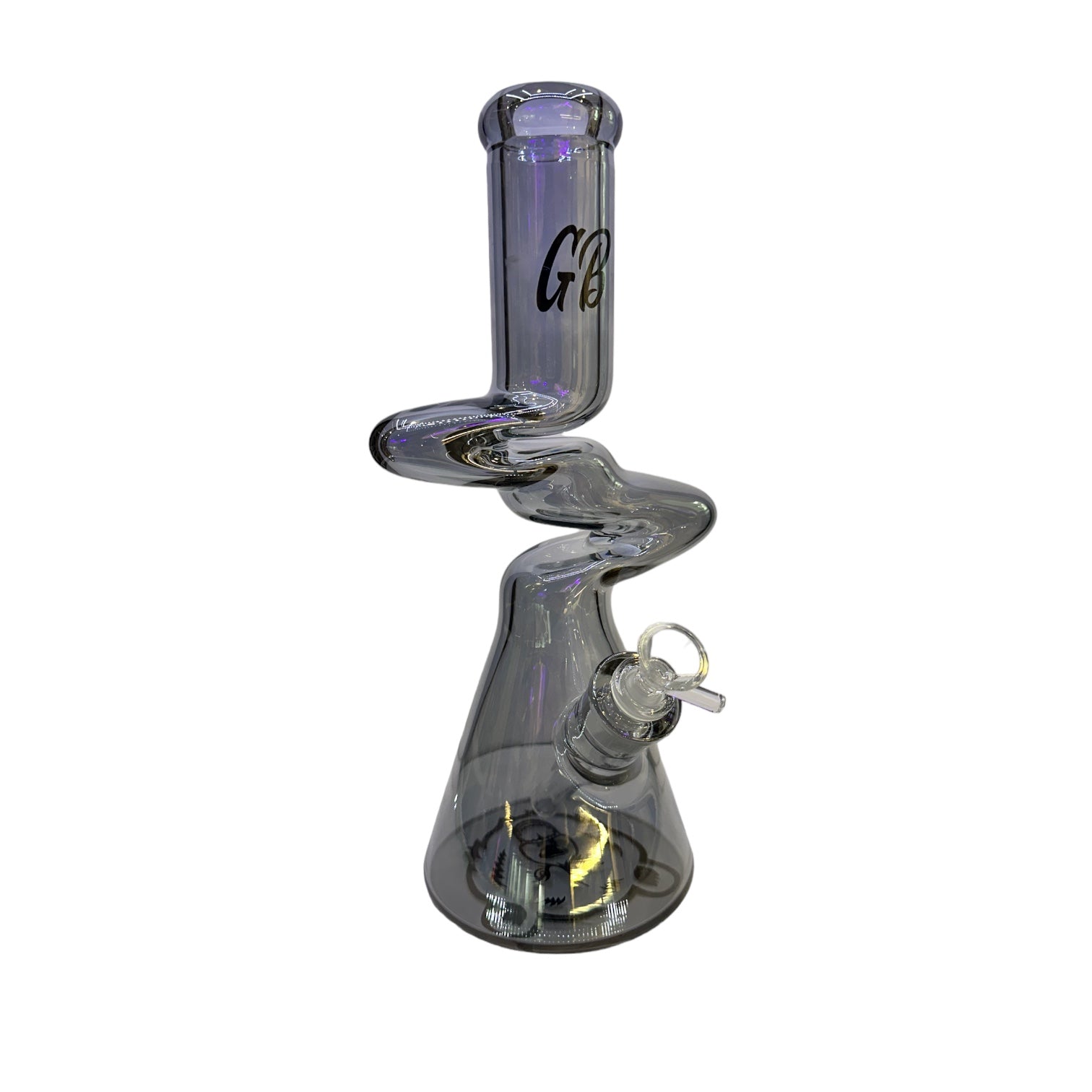 Green Bear Zig Zag Beaker - Smoke