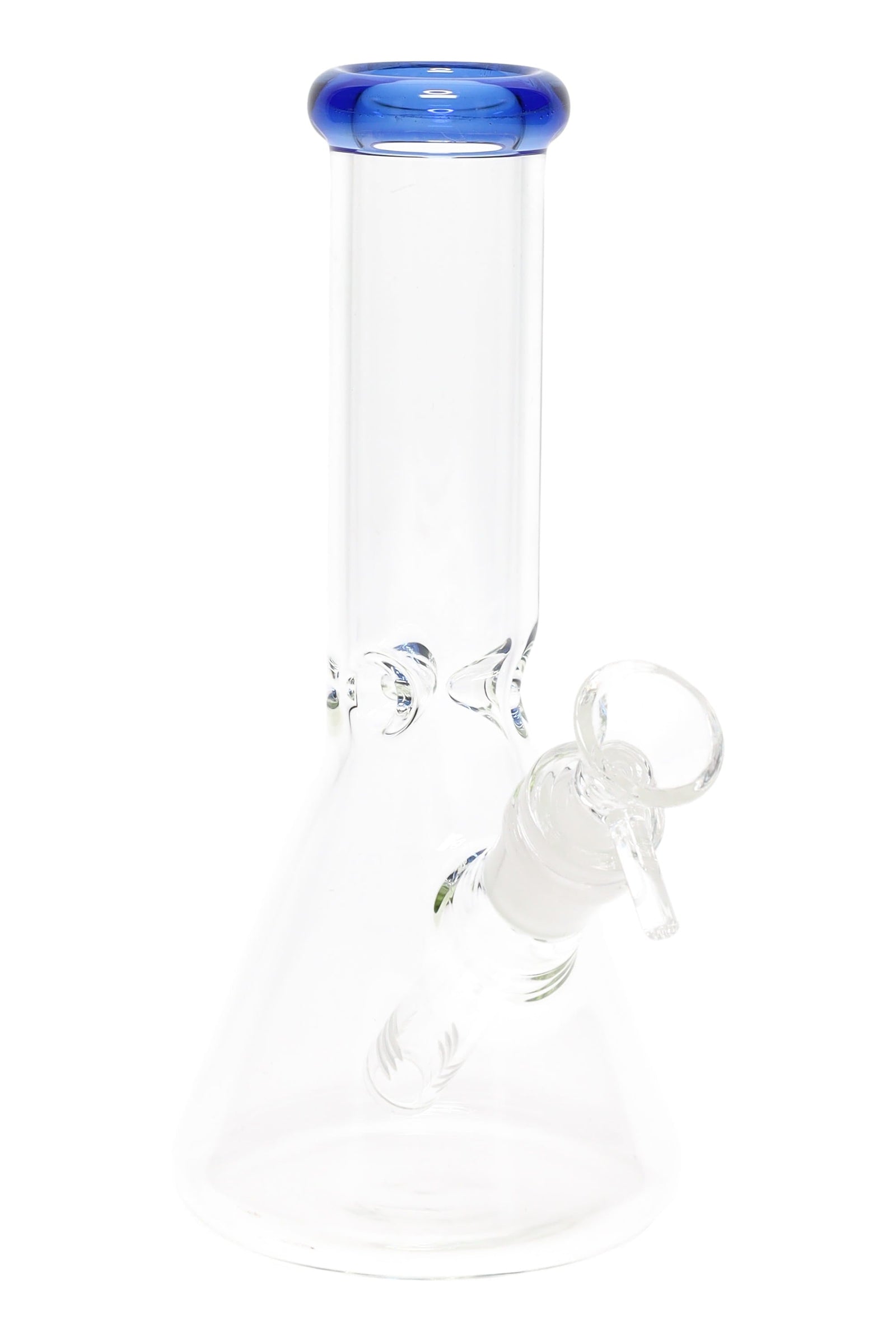 Colored Rim Glass Beaker Bong “Pastel Pour” – 8″ (ONLINE ONLY)