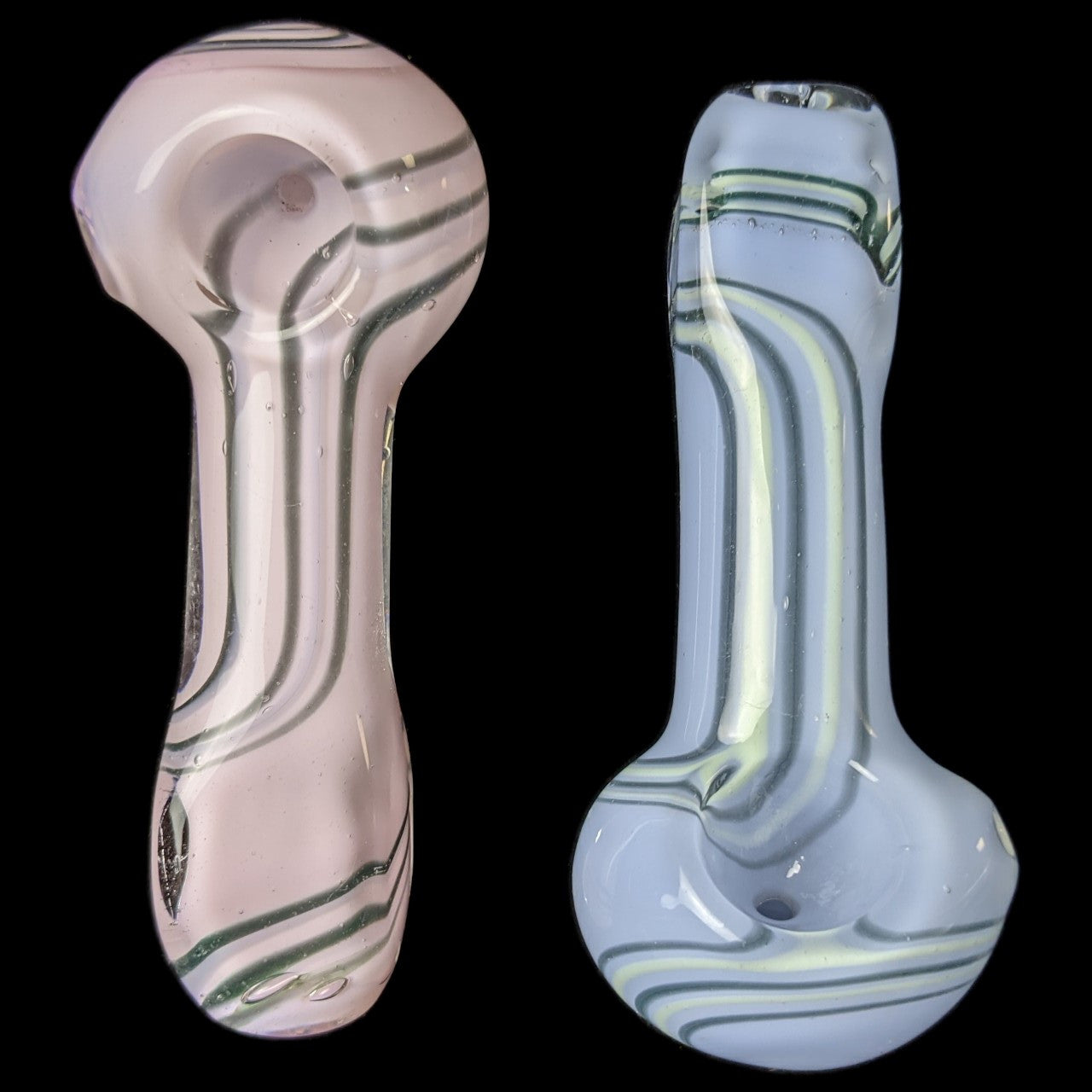 3.5" Square Mouth Assorted Color Slyme Spoon Hand Pipe