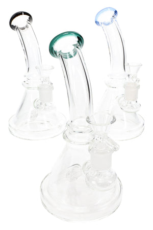 Clear Stemless Beaker Bong “Matrix Mini” – Matrix Stem – 7½″ (ONLINE ONLY)
