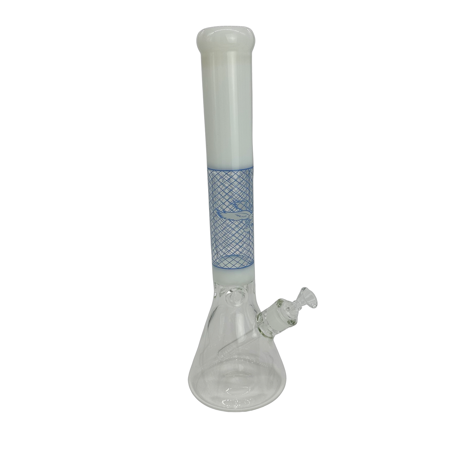 16" Colored Eagle Beaker - White