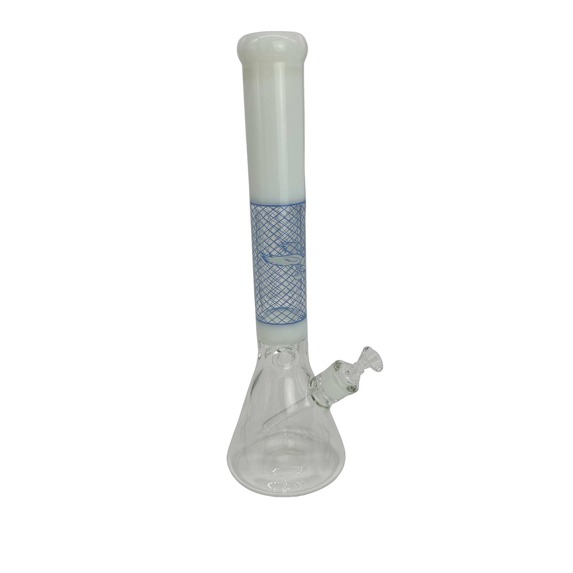 16" Colored Eagle Beaker - White