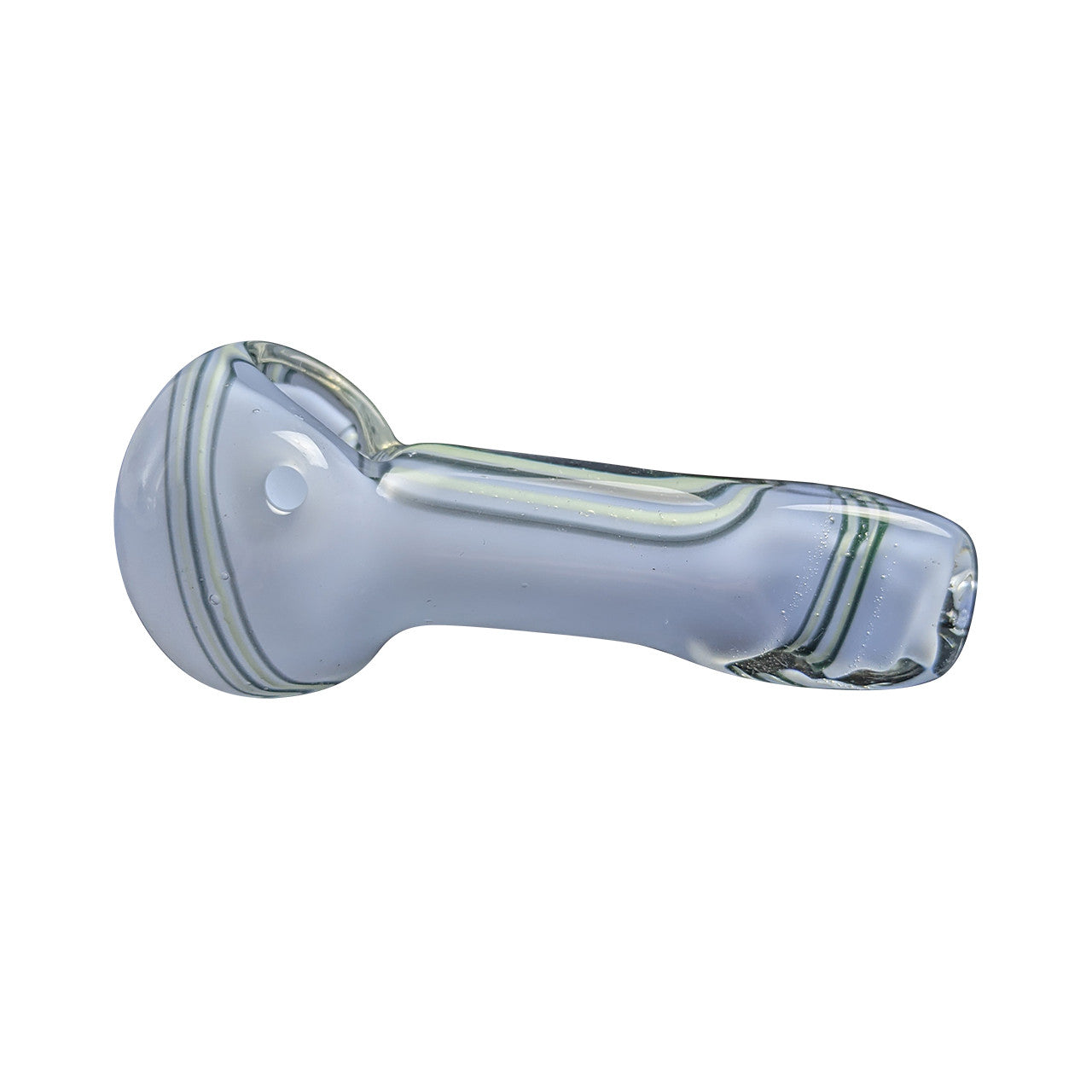 3.5" Square Mouth Assorted Color Slyme Spoon Hand Pipe - Green