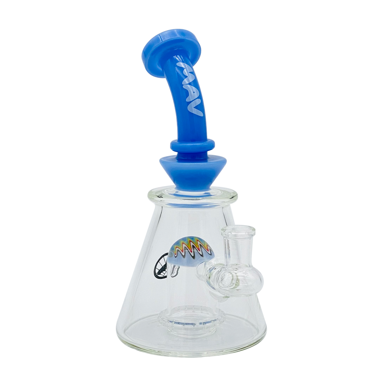 7" Wig Wag UFO Pyramid Water Pipe - Lavender