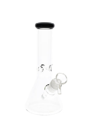 Colored Rim Glass Beaker Bong “Pastel Pour” – 8″ (ONLINE ONLY)