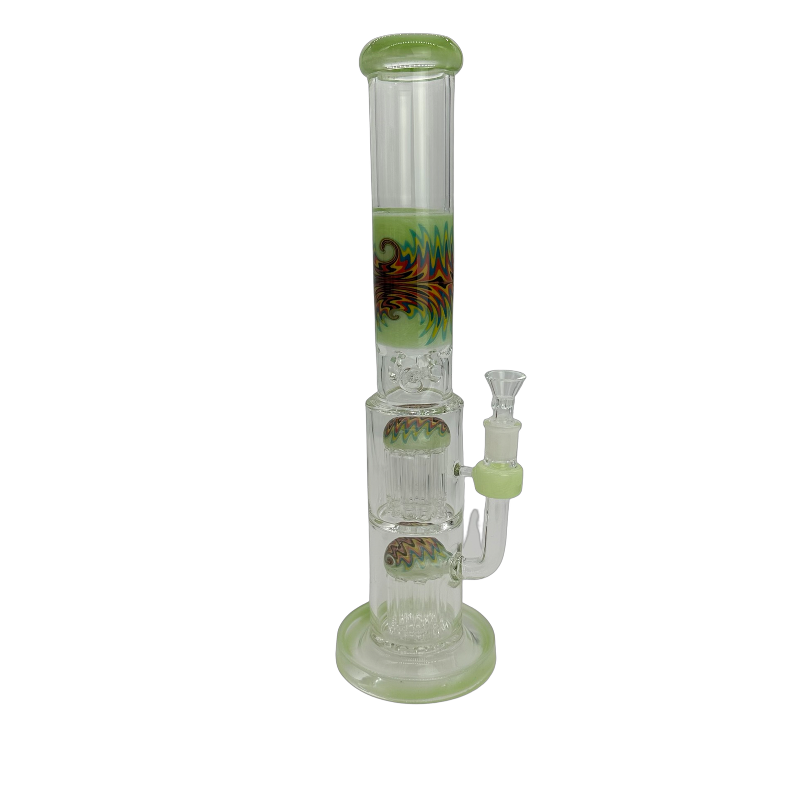 Wag Wig Double Tree Perc Bong (Online Only) - Yellow
