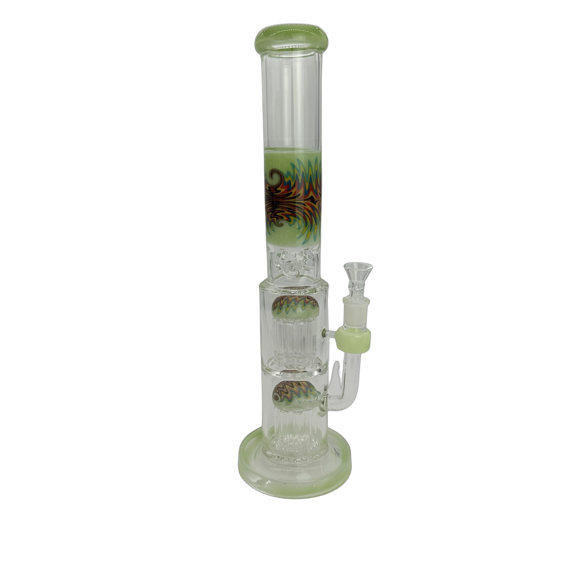 Wag Wig Double Tree Perc Bong (Online Only) - Red