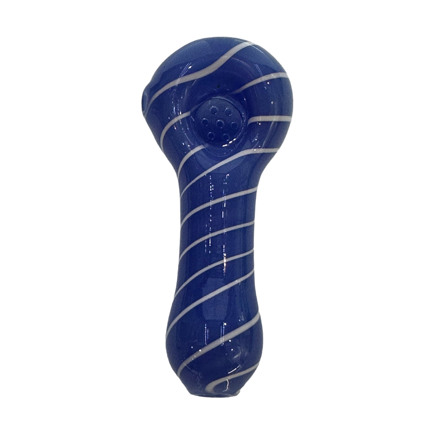 Spiral Color Spoon With Built In Screen - Blue