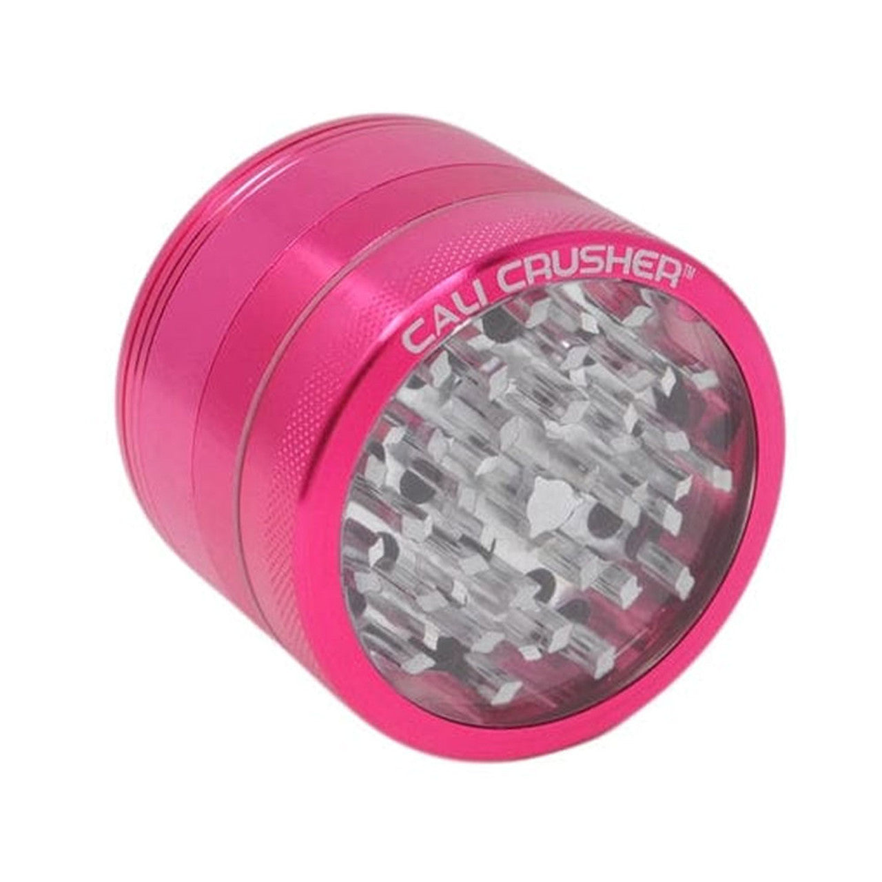 Cali Crusher 2 Inch Clear Top Grinder - Pink