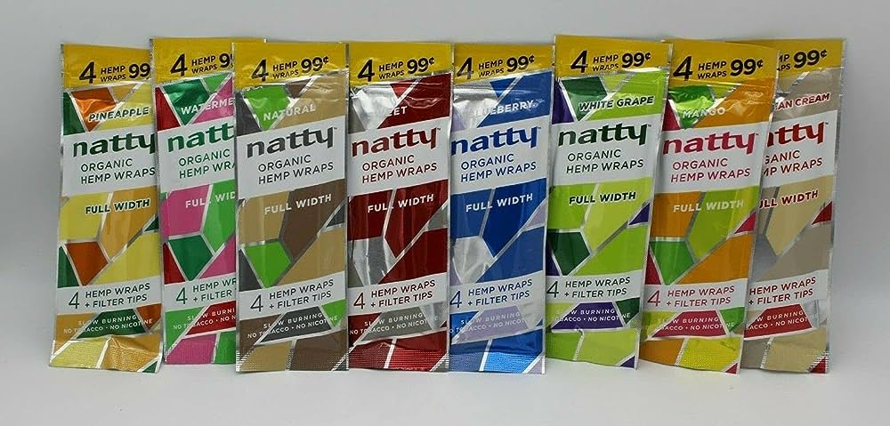 Natty Organic Hemp Wraps 4-Pack