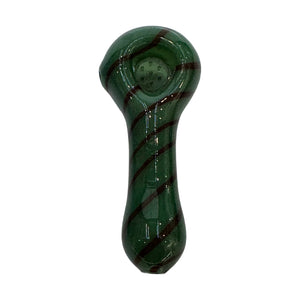 Spiral Color Spoon With Built In Screen - Dark Green