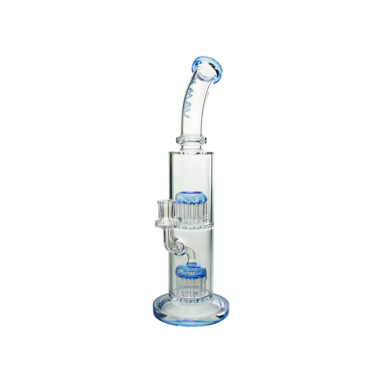 13" Double Tree Chamber Waterpipe - Blue