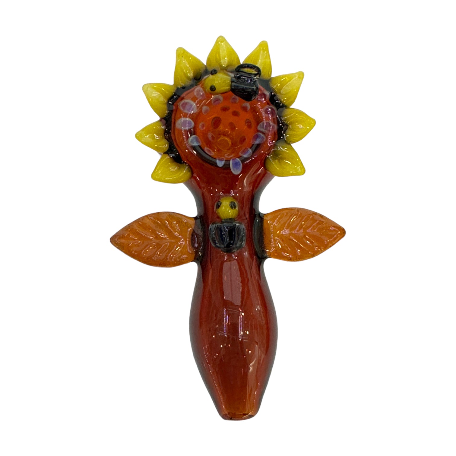 Colorful Sunflower Spoon - Amber