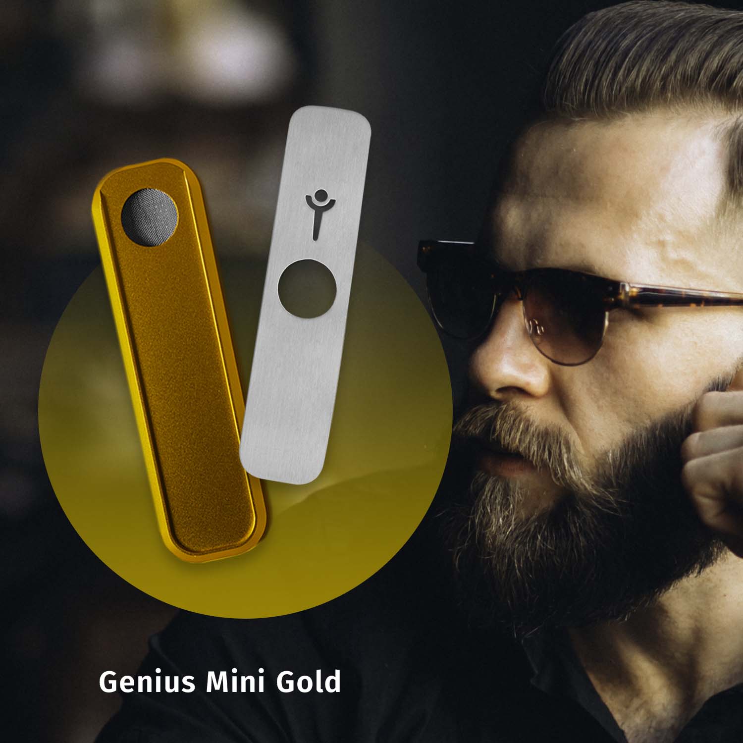 Gold Mini Genius Pipe (ONLINE ONLY)