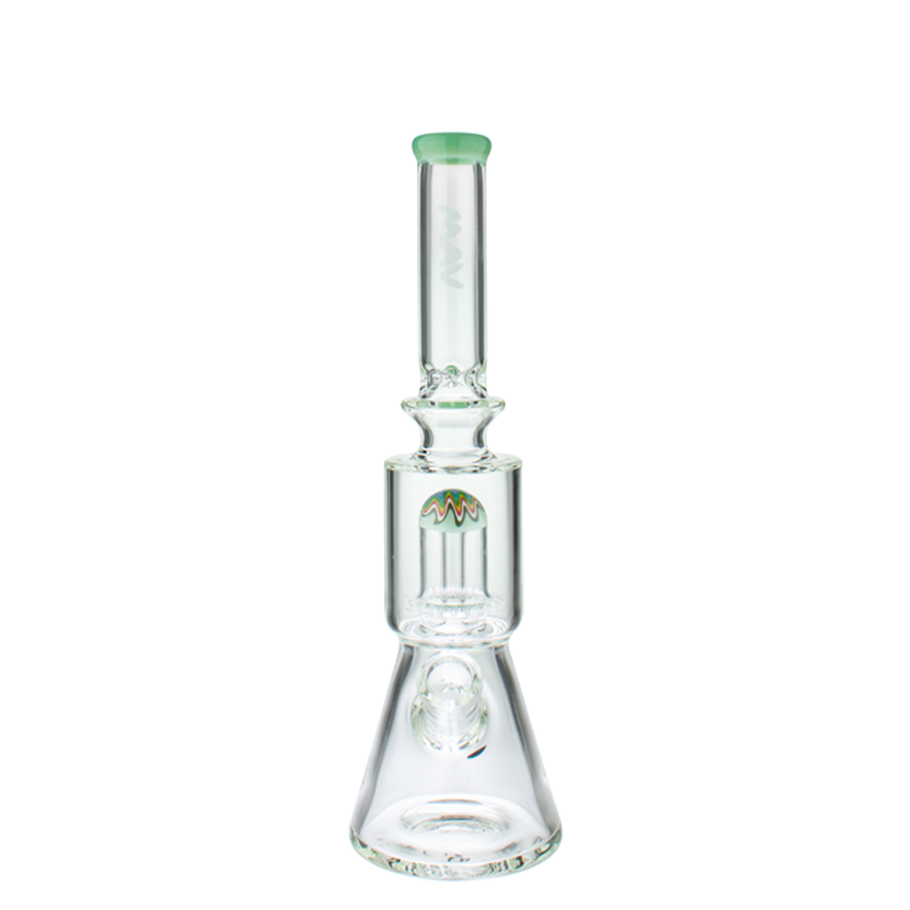 13" Wig Wag UFO Beaker Water Pipe - Seafoam