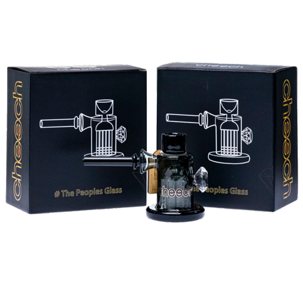 4" Full Color Bubbler Hand Pipe - Black