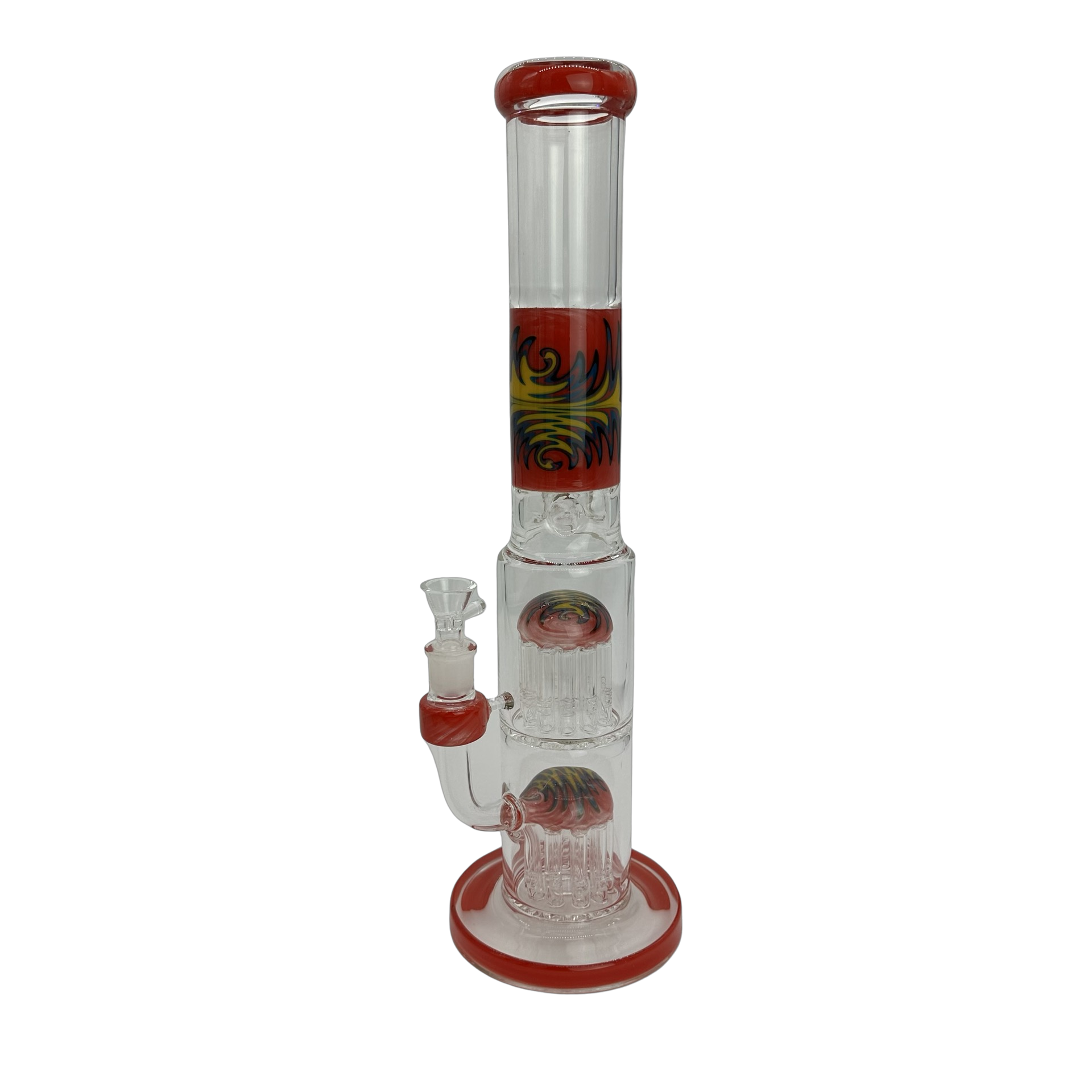 Wag Wig Double Tree Perc Bong (Online Only) - Red