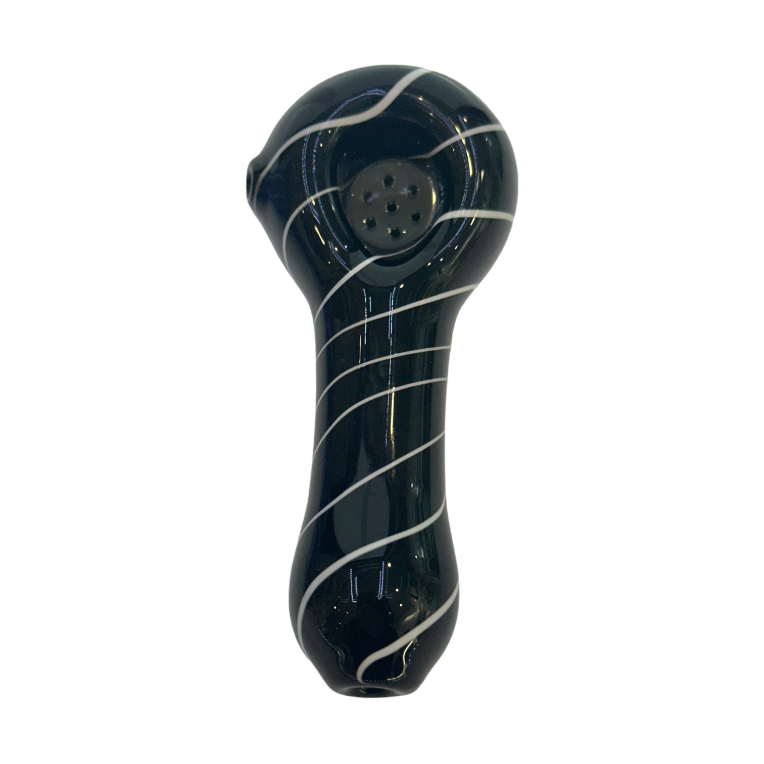 Spiral Color Spoon With Built In Screen - Black
