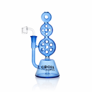 8" Triple Stack Swiss Perc Recycler Dab Rig | Croia Glass (ONLINE ONLY)