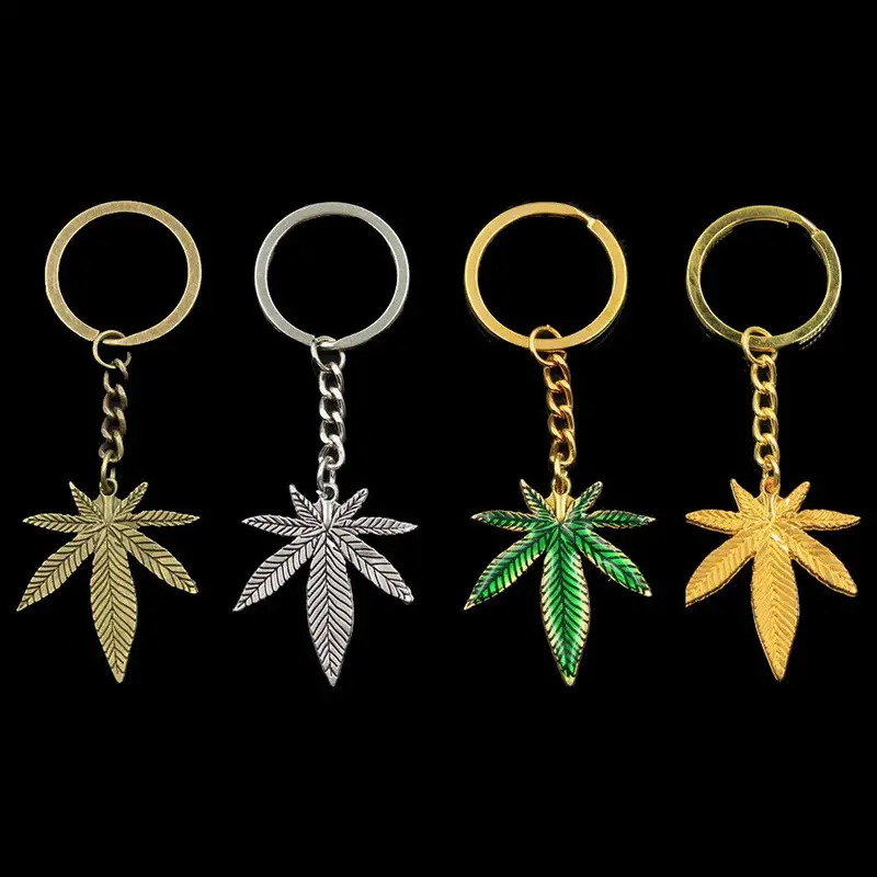 Weed Leaf Keychain - Green