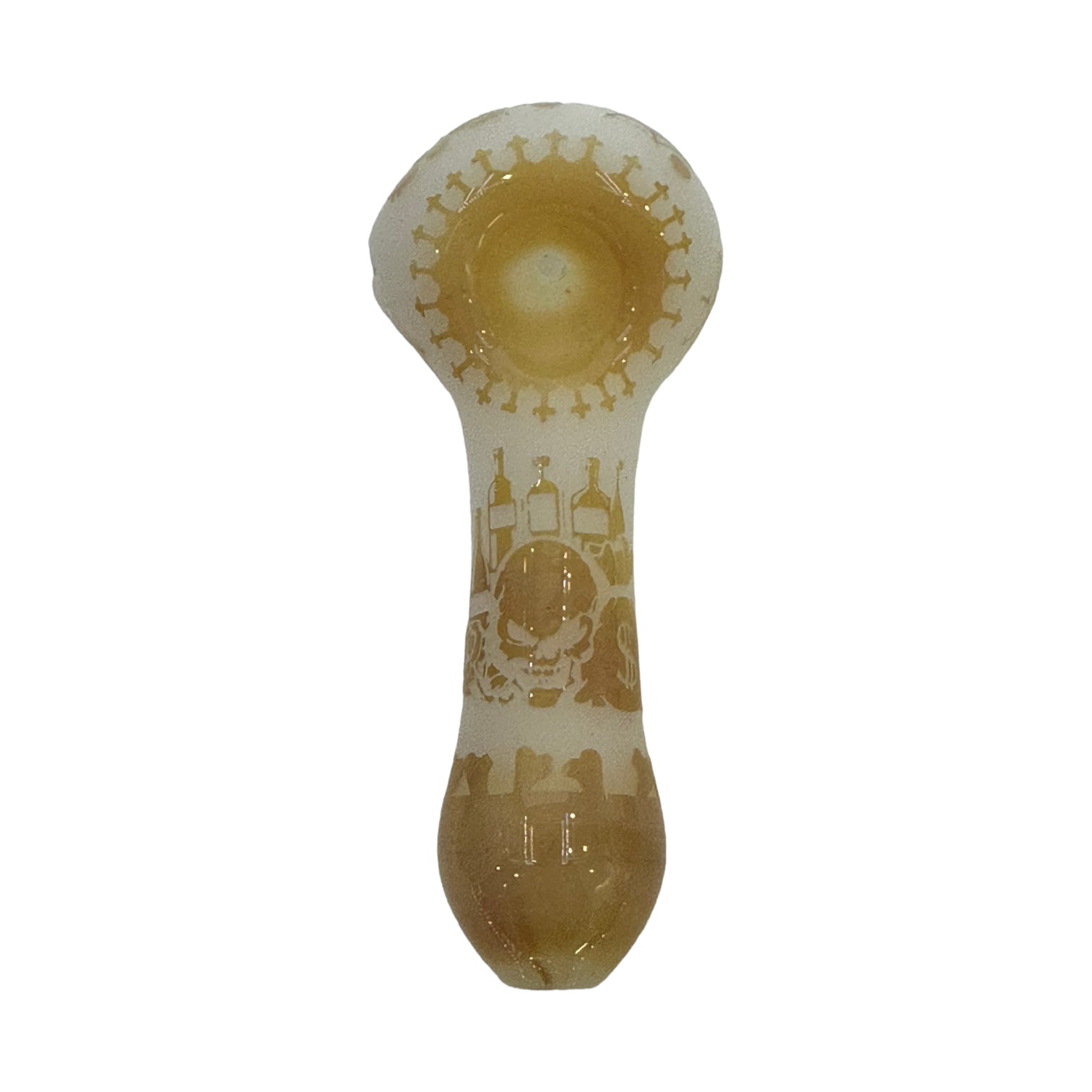 Graphic Skull Spoon - White