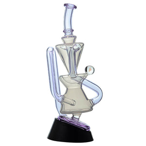 Opal White Klein Recycler W/ Amazing Tornado for Puffco Peak OG & Pro | Calibear (ONLINE ONLY)