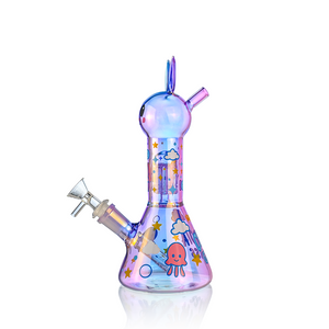 Cute Bunny Beaker Bong with Tree Perc | Croia Glass (ONLINE ONLY)