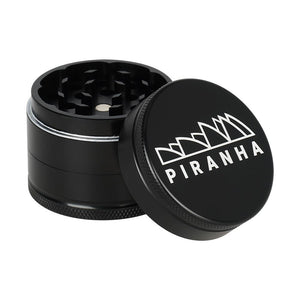 6CT BOX - Piranha Grind-and-Store Aluminum Grinder - 3pc / 2" / Black (ONLINE ONLY)