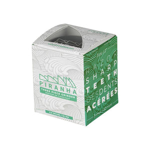6CT BOX - Piranha Grind-and-Store Aluminum Grinder - 3pc / 2" / Black (ONLINE ONLY)