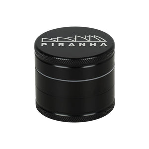 6CT BOX - Piranha Grind-and-Store Aluminum Grinder - 3pc / 2" / Black (ONLINE ONLY)