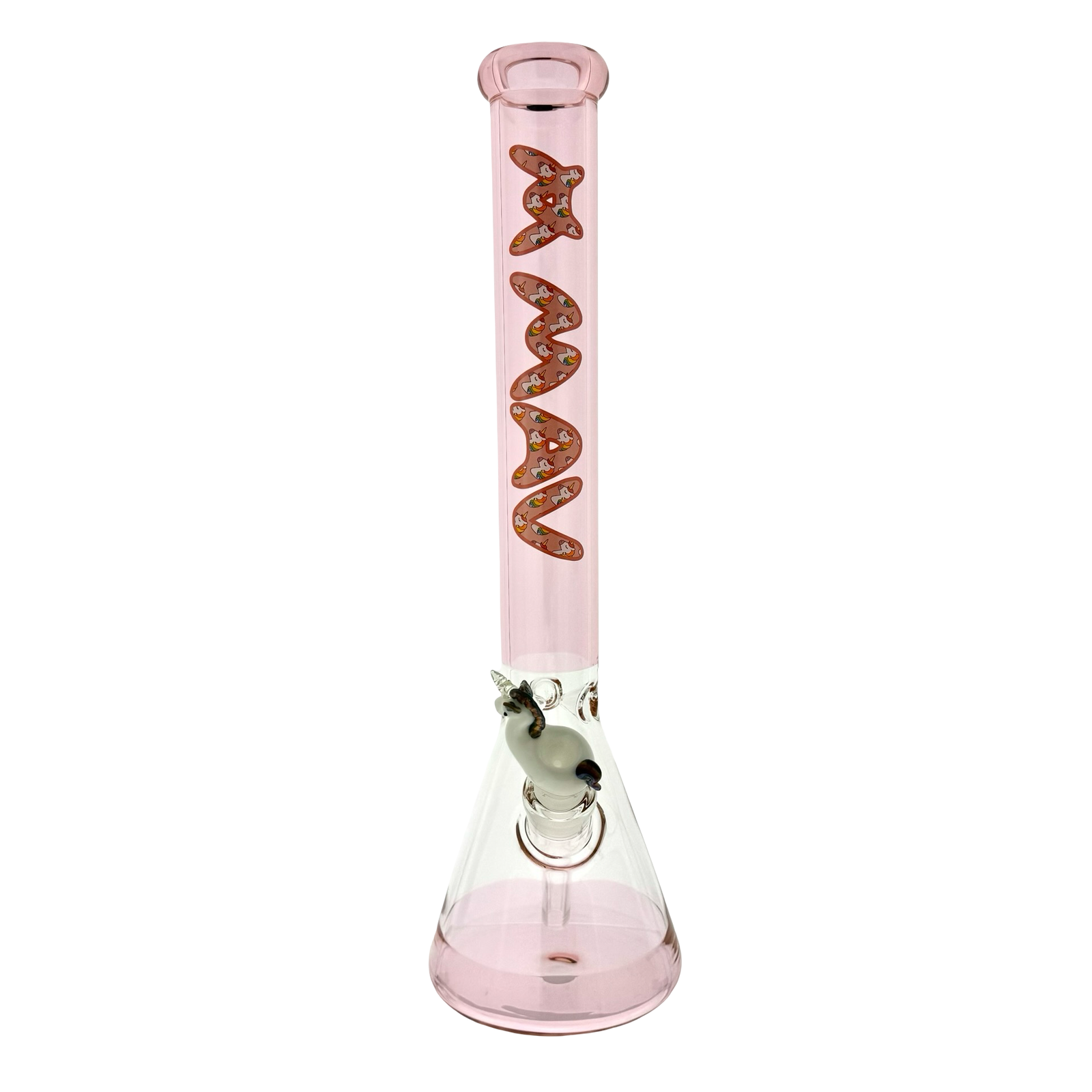18" MAV Unicorn Logo Beaker Bong + Empire Glassworks Unicorn (ONLINE ONLY)