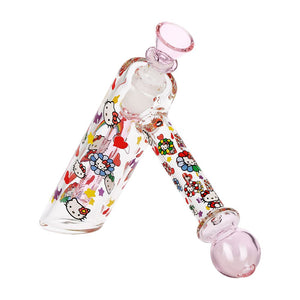 Happy Feels Kitty Glass Bubbler - 6" / 14mm F (ONLINE ONLY)