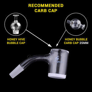 HONEY & MILK BEVEL QUARTZ BANGER - 45° DEGREE | BL (ONLINE ONLY)