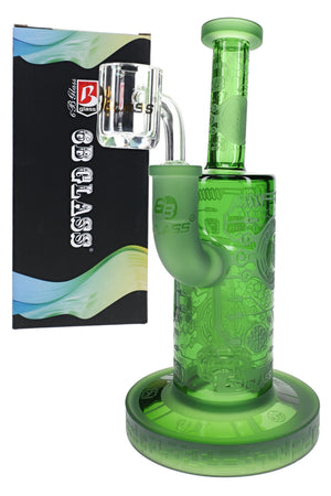 6B Glass Biotech Frosted Dab Rig – 8″ – Assorted Colors (ONLINE ONLY)