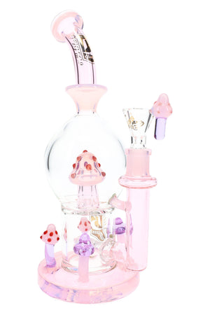 6B Glass Mushroom Water Pipe – 10″ – Assorted Colors (ONLINE ONLY)